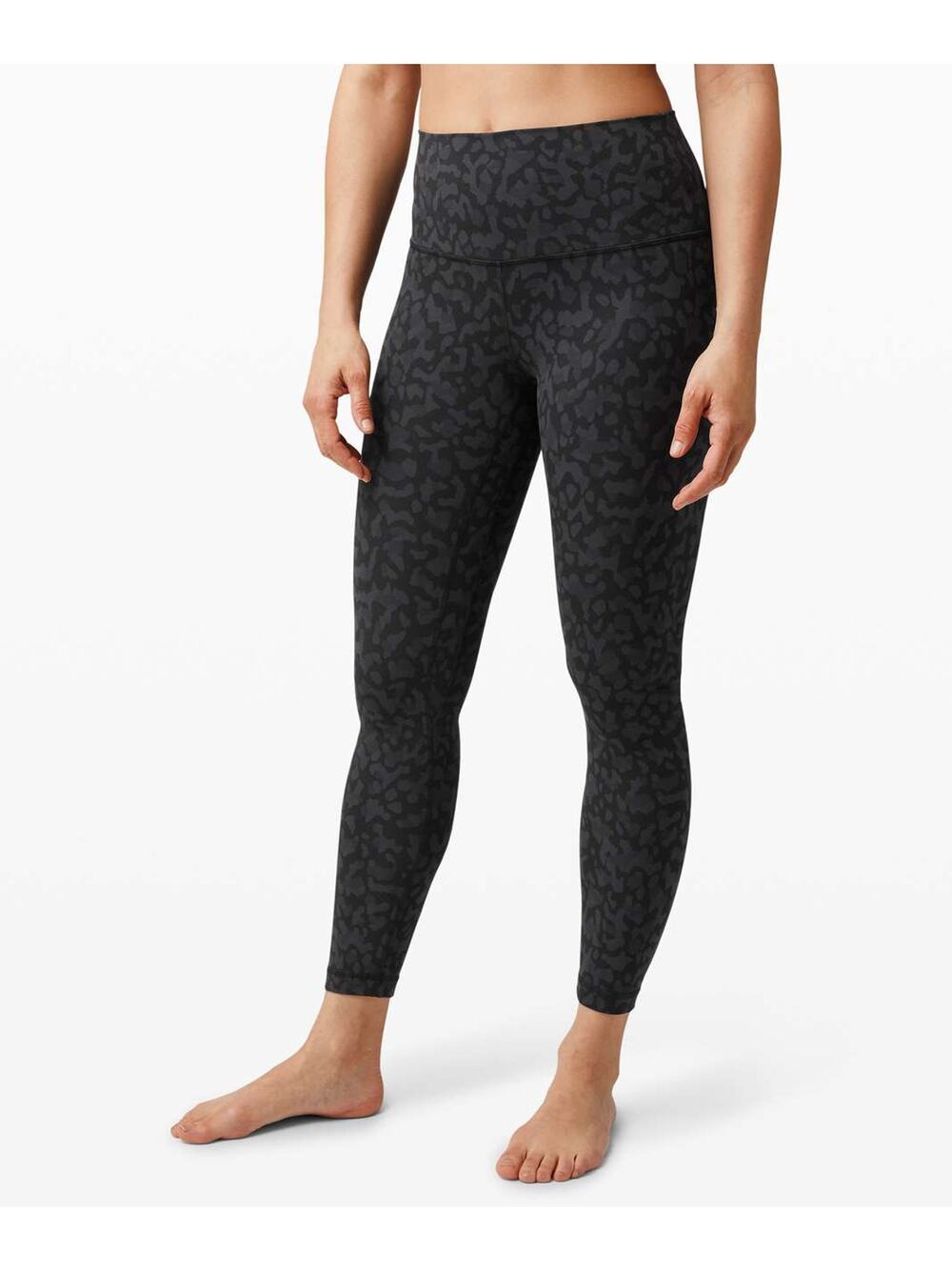Lululemon Align Pant 25" Legging Size 6 Formation Camo Black High Rise Yoga Gym